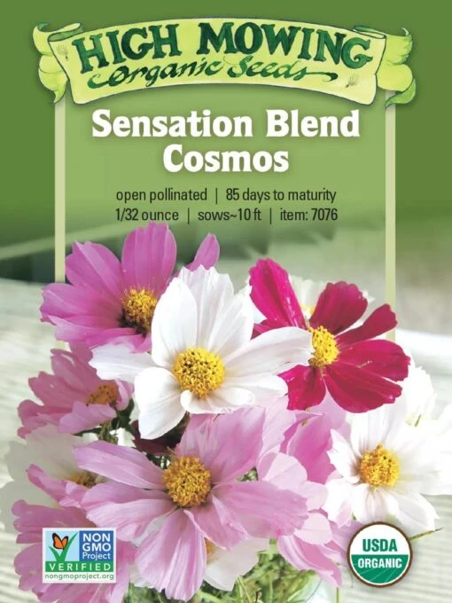 Sensation Blend Cosmos Organic Seeds -Outdoor Garden Care Shop 8598224 01V tif