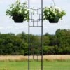 Achla Designs Square-on-Squares Double Pole Trellis -Outdoor Garden Care Shop 8599483 01V tif