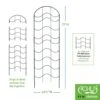 Achla Designs Waves Trellis Extension Piece -Outdoor Garden Care Shop 8599492 01V tif